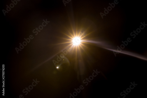 Lens Flare Orange Bright