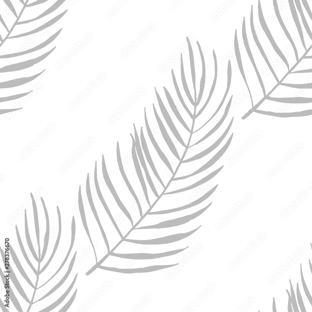 Fototapeta premium seamless floral pattern tropical palm leaves