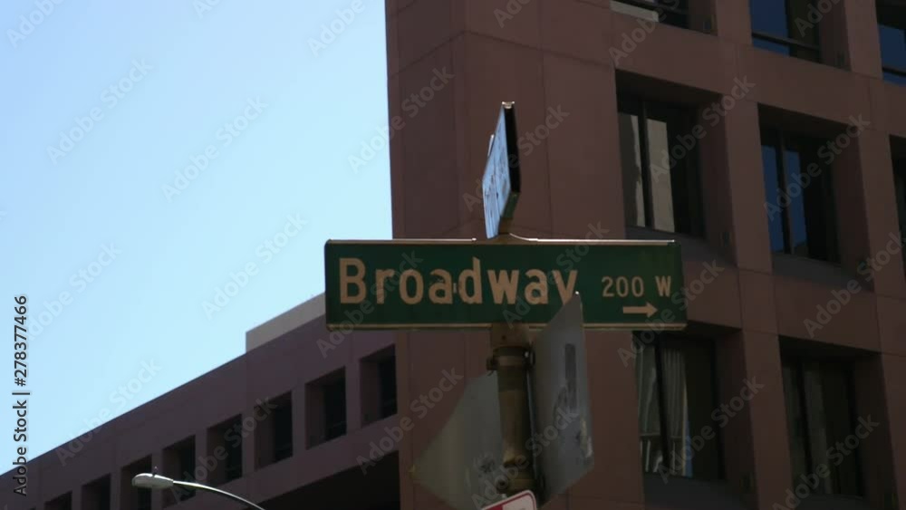 Broadway street sign in 4k Broadway street sign in 4k