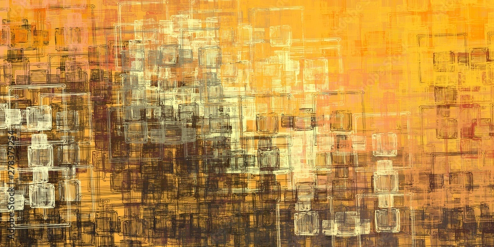 Fototapeta premium Crazy sketch random pattern. Creative chaos and variety. Modern art drawing painting. 2d illustration. Digital texture wallpaper. Artistic sketch draw backdrop material. 