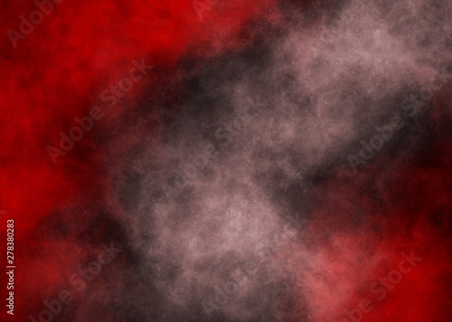 Red and White smoke stripes on black background