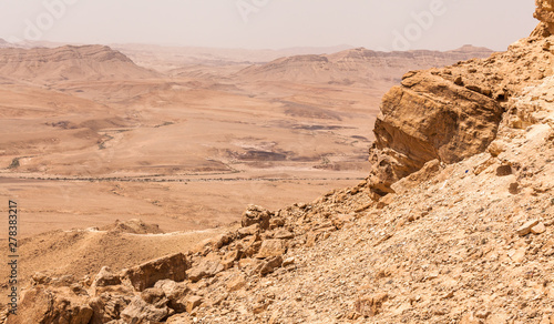 Road through the Negev desert