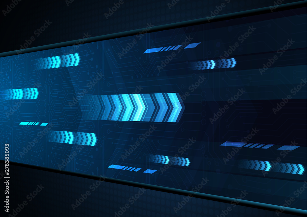 High tech technology geometric and connection system background High tech technology geometric and connection system background
