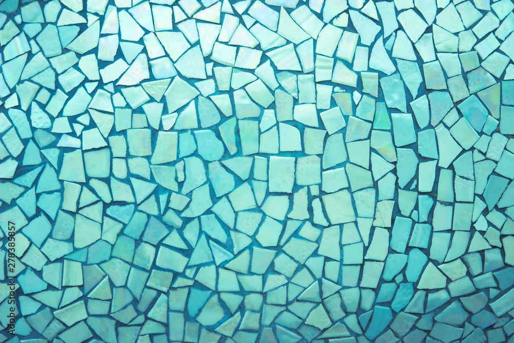 Broken tiles mosaic seamless pattern.