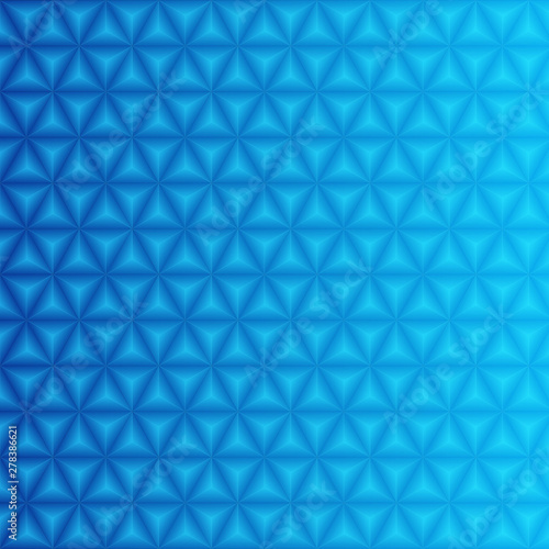 Fototapeta Naklejka Na Ścianę i Meble -  3D blue triangle in polygon background. vector illustration.