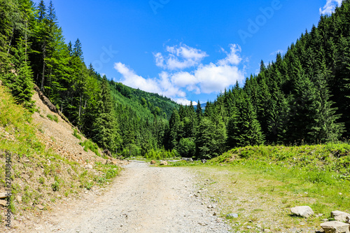 Landscape photo of Iezer Mountains in Romania. photo