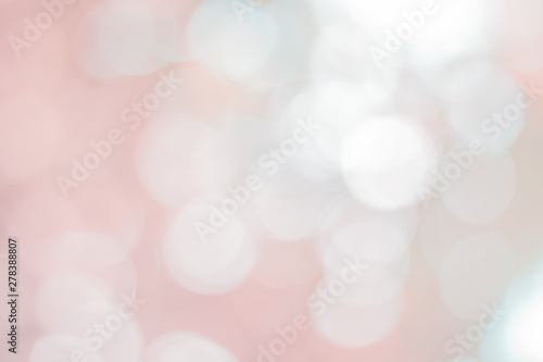 Abstract Pink Bokeh with soft blurred background nature blurry light party in vintage style warm pastel shimmering and faded cool colorful defocused circular.