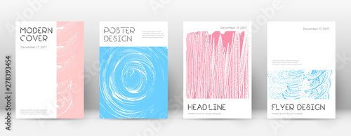 Cover page design template. Minimal brochure layou