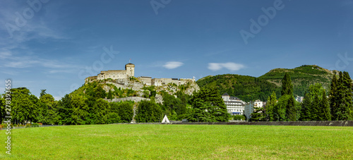 Burg von Lourdes in Frankreich Europa