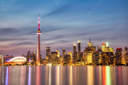 Toronto Skyline at Dusk, Ontario, Canada