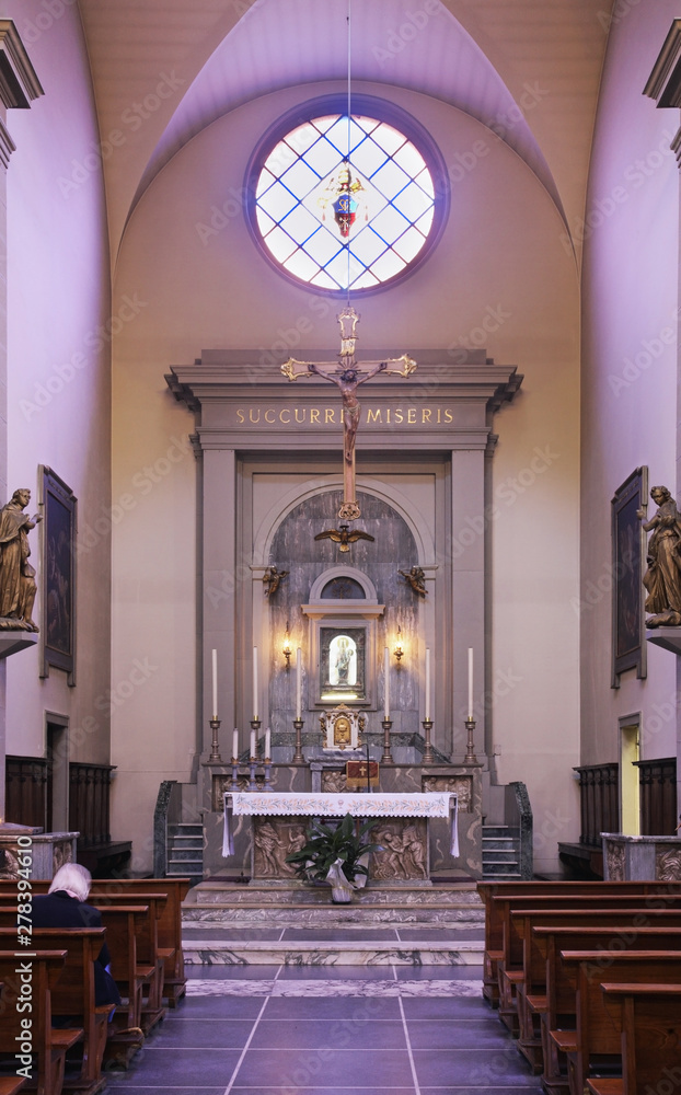 Church of Blessed Virgin of Relief Sanctuary (Santuario Beata Vergine del Soccorso) in Bologna. Italy