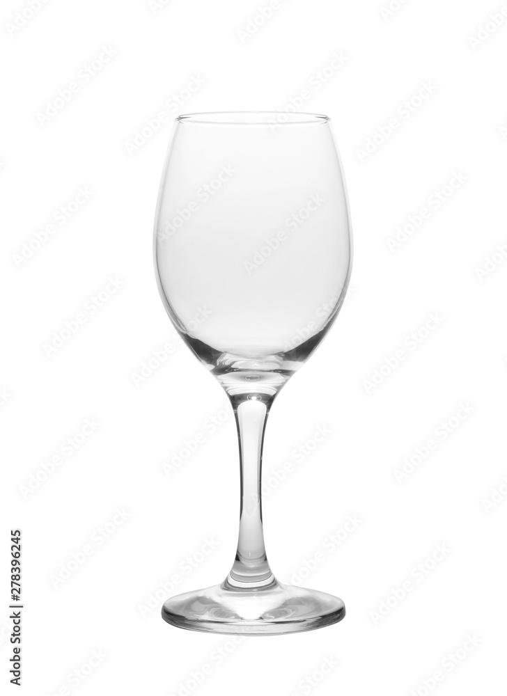 Empty wine glass. isolated on a white background Empty wine glass. isolated on a white background