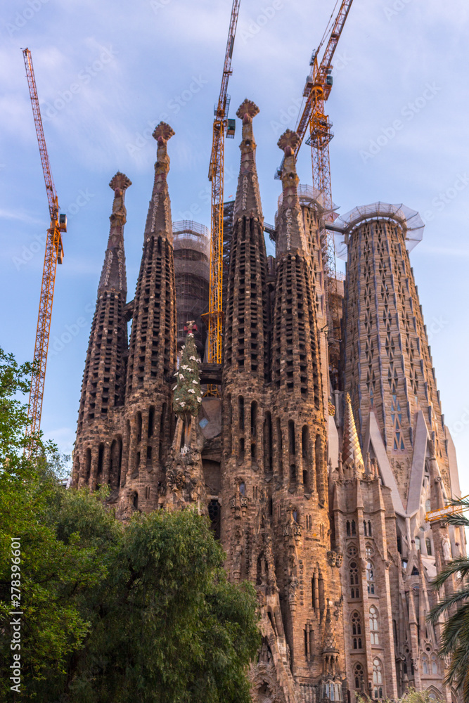 Sagrada Familia. Construction of the longest in the century. The Streets Of Barcelona