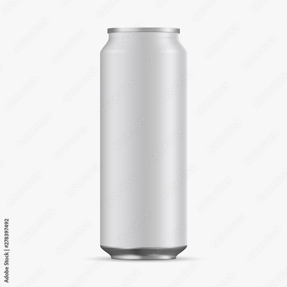 Realistic 3d of empty aluminum cans for beer, juice, water, lemonade for your design Realistic 3d of empty aluminum cans for beer, juice, water, lemonade for your design