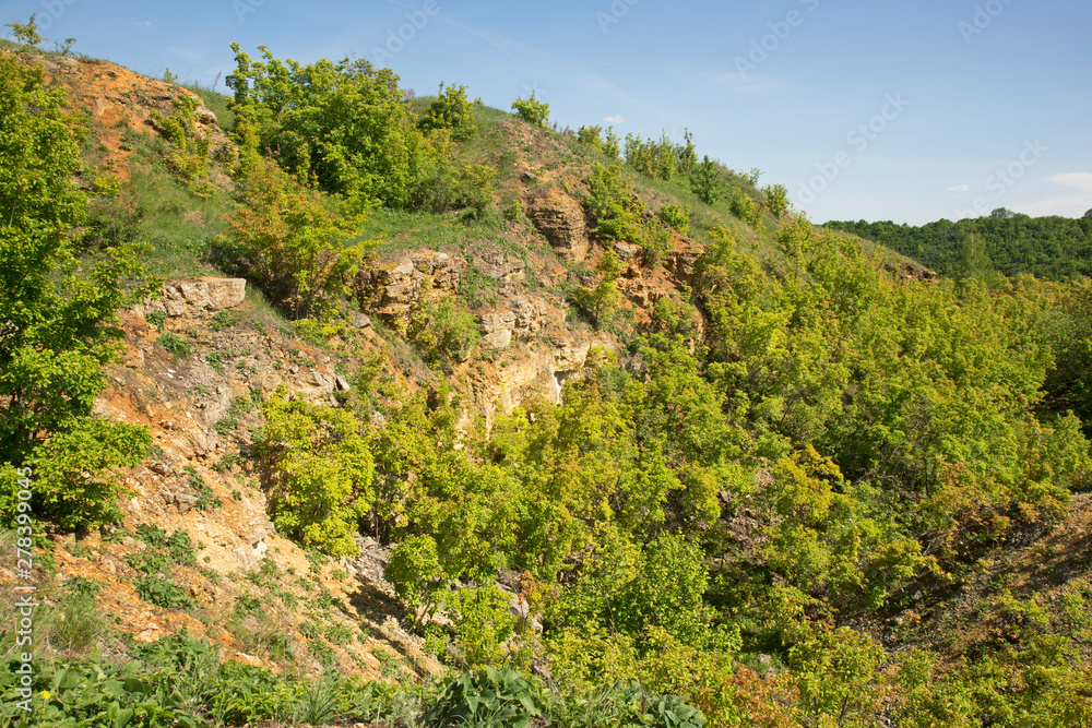 Vorgolsky rocks near Yelets. Lipetsk region. Russia