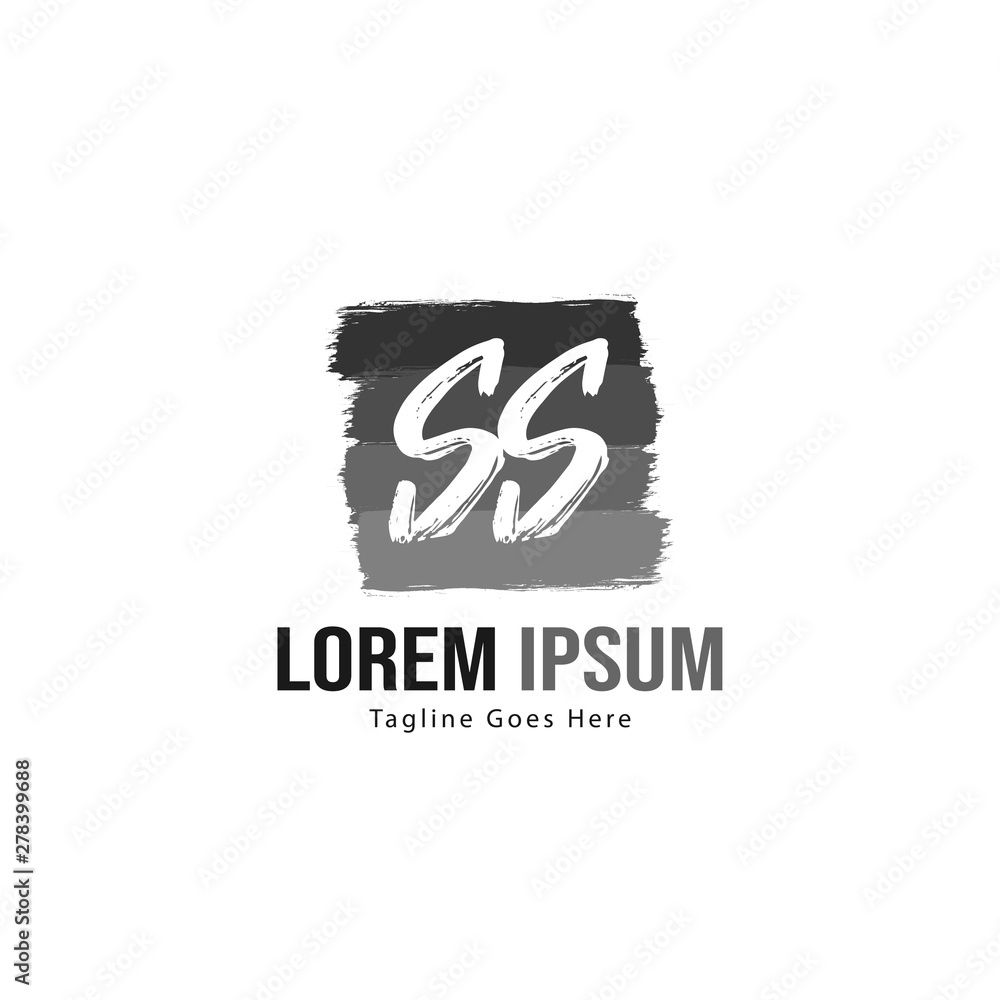 Initial SS logo template with modern frame. Minimalist SS letter logo vector illustration Initial SS logo template with modern frame. Minimalist SS letter logo vector illustration