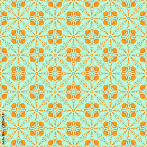 Ice Oranges Or Maybe Peaches Seamless Pattern