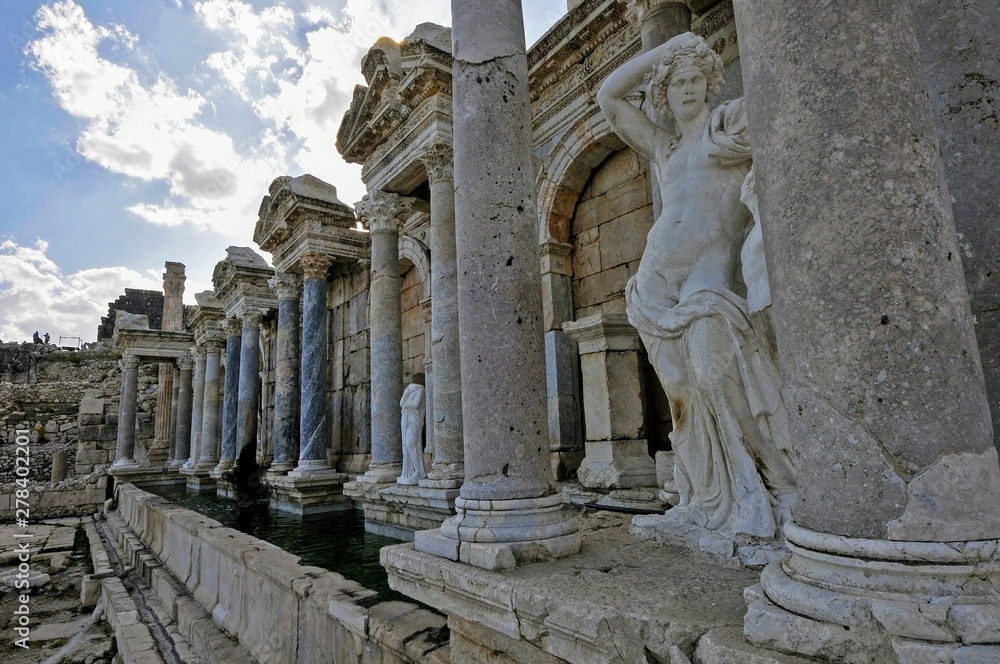 Ancient city of sagalassos Burdur Turkey ( fountain of antonins ) Ancient city of sagalassos Burdur Turkey ( fountain of antonins )