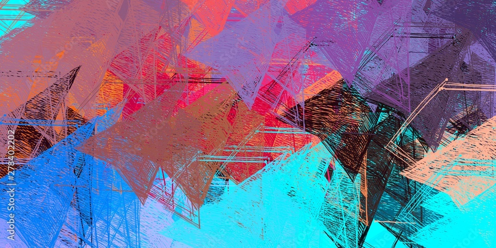 Obraz premium Artistic sketch. Creative art. 2d illustration. Texture backdrop painting.