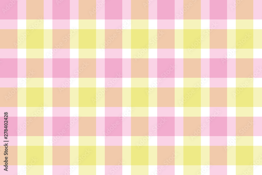 background of checkered pastel pink, yellow and white background of checkered pastel pink, yellow and white