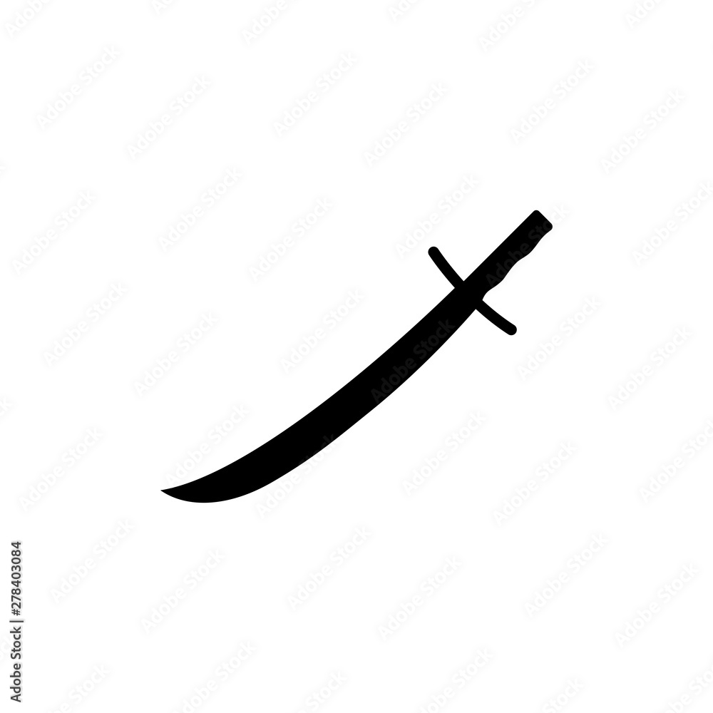 Sword Icon Vector Logo Illustration Template - Vector Sword Icon Vector Logo Illustration Template - Vector