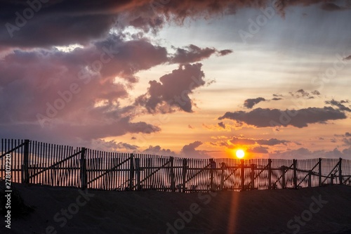 sunset over dune