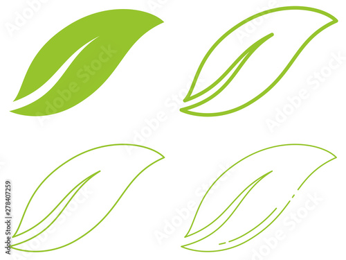ICÔNE FEUILLE VERTE