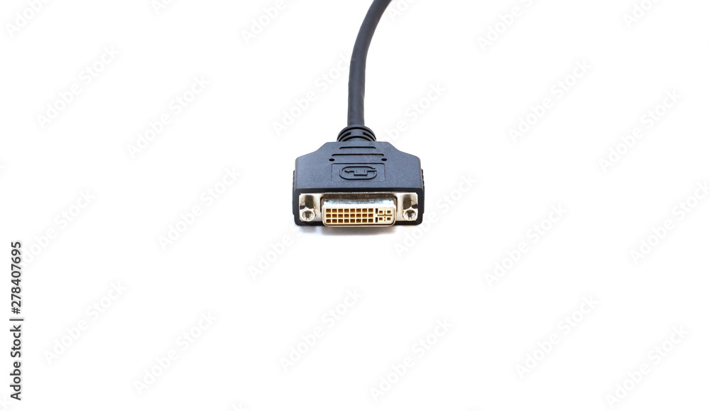 DVI on white background