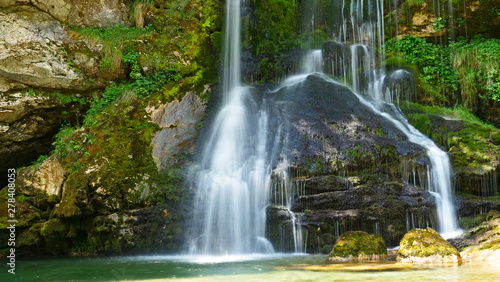 cascade  waterfall slap virje in slovenia