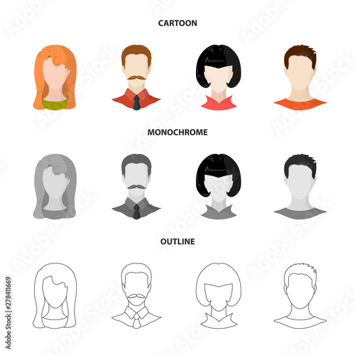 Vector illustration of professional and photo logo. Set of professional and profile stock vector illustration.