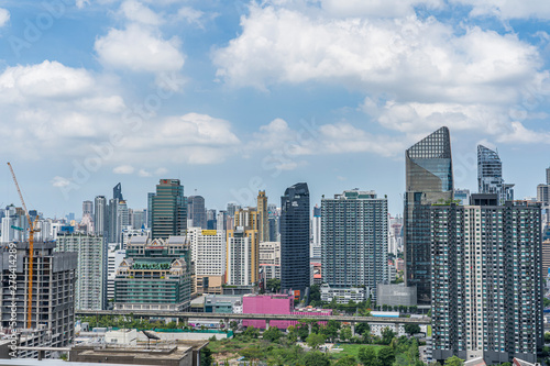 Bangkok city buildings cityscape, high buildings panorama downtown of Bangkok City Thailand © Hip.hub