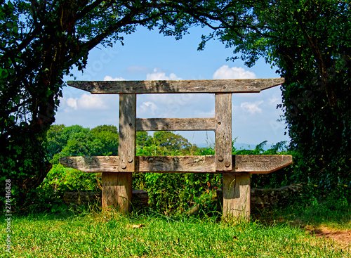 wooden bench