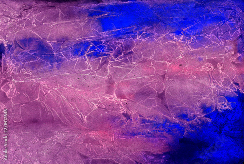 Pink and blue bright abstract background. Watercolor texture