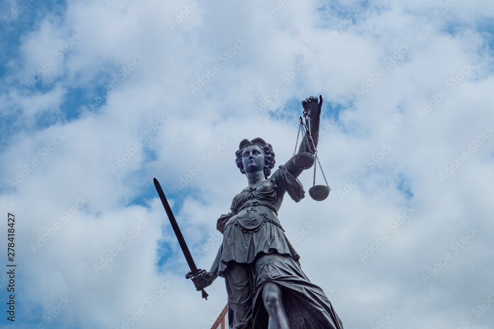 statue of lady justice in Frankfurt statue of lady justice in Frankfurt