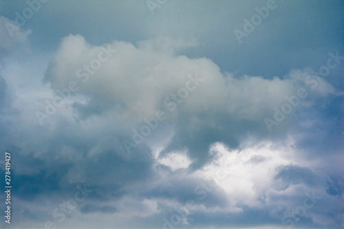 Fototapeta Naklejka Na Ścianę i Meble -  dark blue sky before heavy summer rain