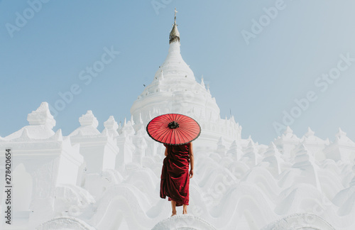 Photography Children monks spending time together at the pagoda