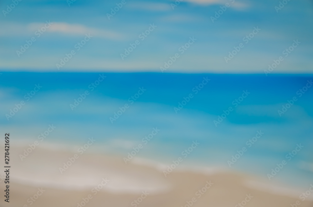 texture blurred sea background and summer beach