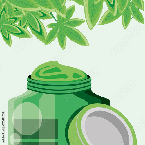 cannabis bottle product with pomade