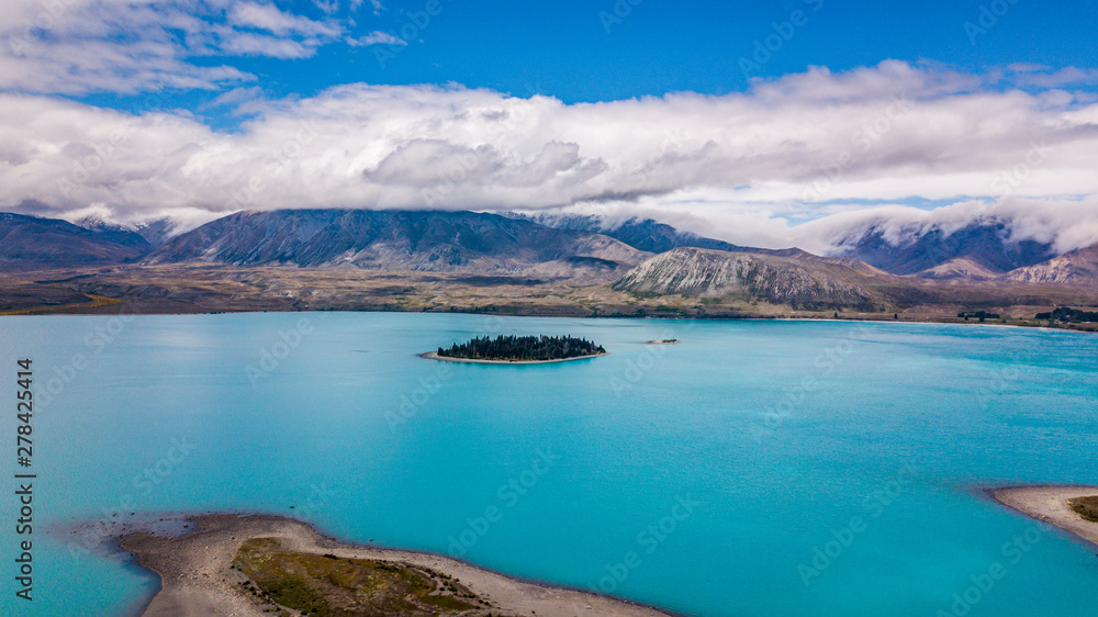 Glacial lake in New Zealand