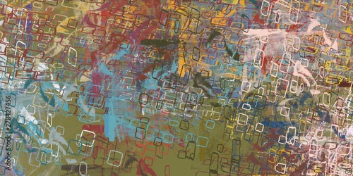 Canvas painting. Colorful background texture. 2d illustration. Texture backdrop. © Jakub