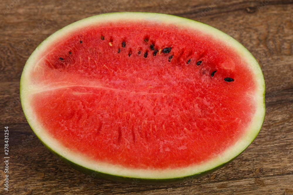 Ripe sweet juicy Half watermelon Ripe sweet juicy Half watermelon