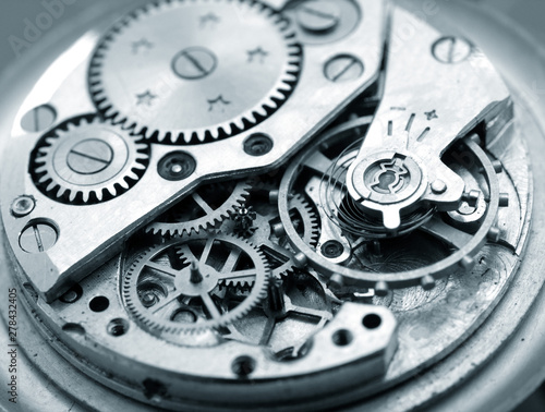 Wallpaper Mural close up macro pic of vintage wath mechanism Torontodigital.ca