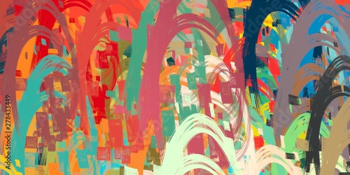 Canvas painting. Colorful background texture. 2d illustration. Texture backdrop.