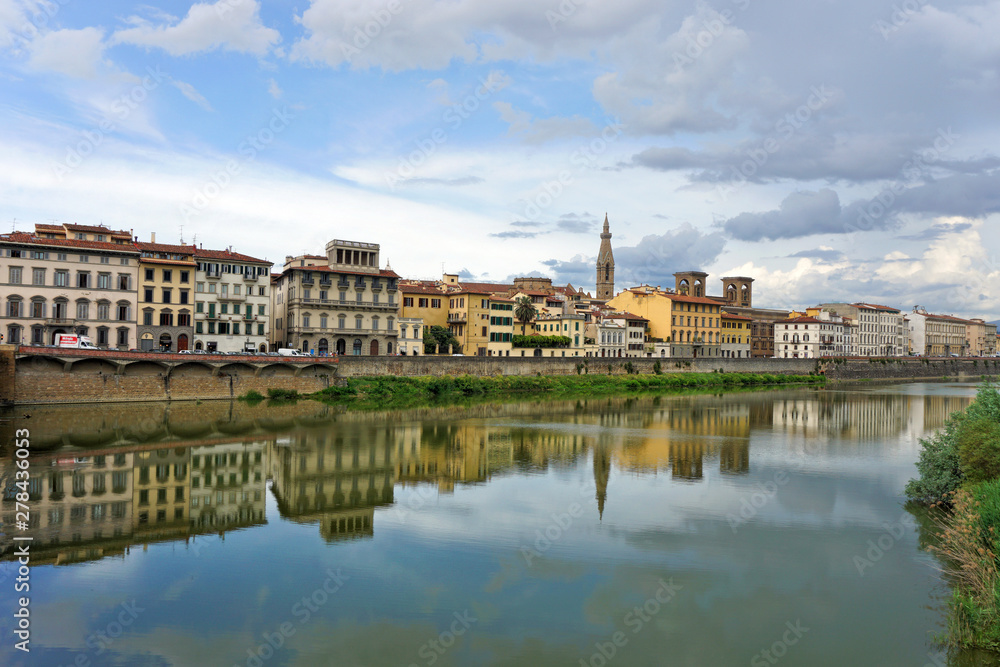 Old Florence and river Arno
