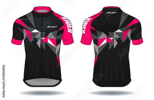 Cycle jersey.sport wear protection equipment vector 