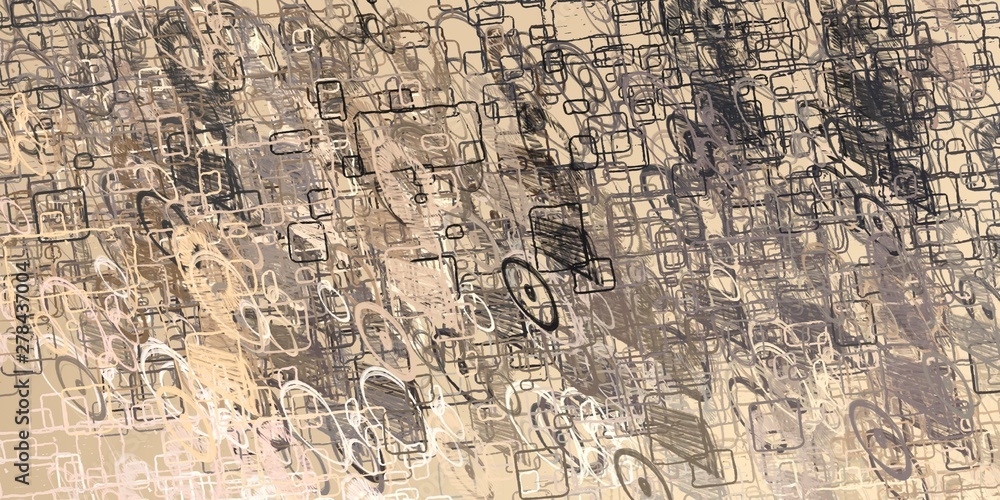 Crazy sketch random pattern. Creative chaos and variety. Modern art drawing painting. 2d illustration. Digital texture wallpaper. Artistic sketch draw backdrop material. 