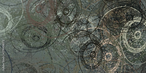 Wallpaper Mural Crazy sketch random pattern. Creative chaos and variety. Modern art drawing painting. 2d illustration. Digital texture wallpaper. Artistic sketch draw backdrop material.  Torontodigital.ca