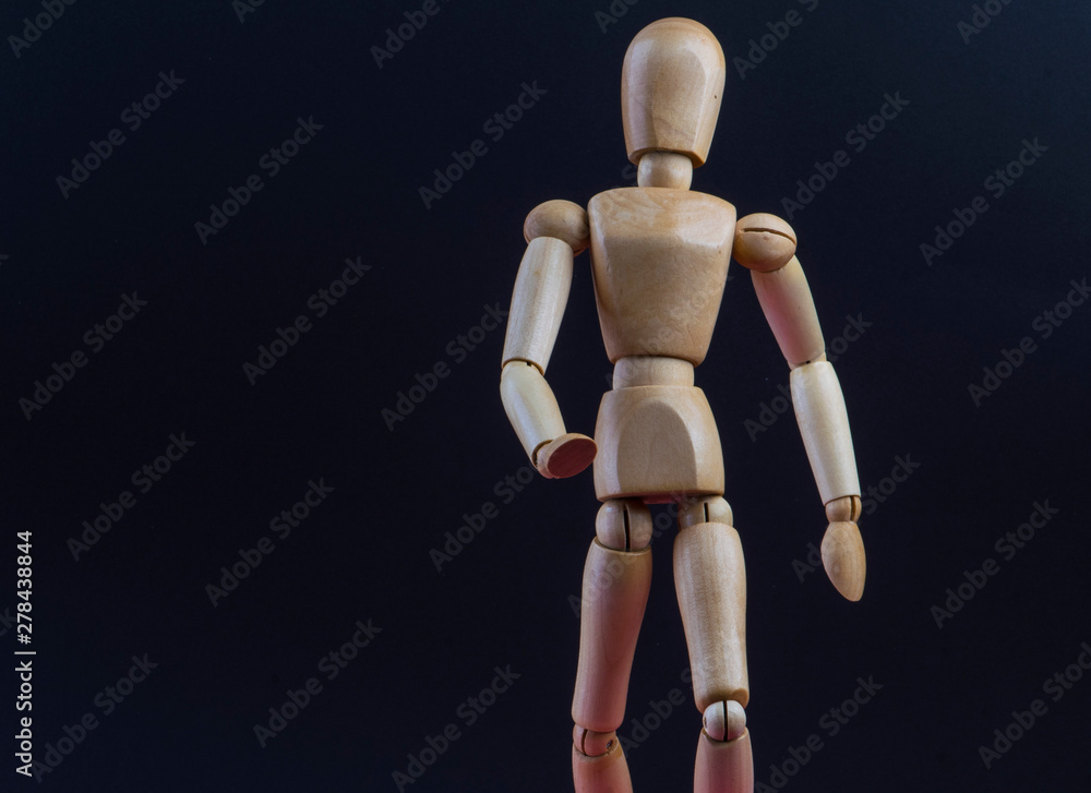 wooden mannequin in action and movement wooden mannequin in action and movement