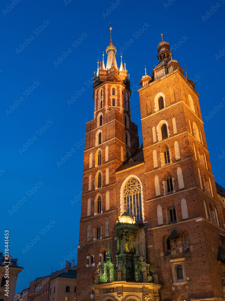 Basilica of Saint Mary in Krakow, Poland.