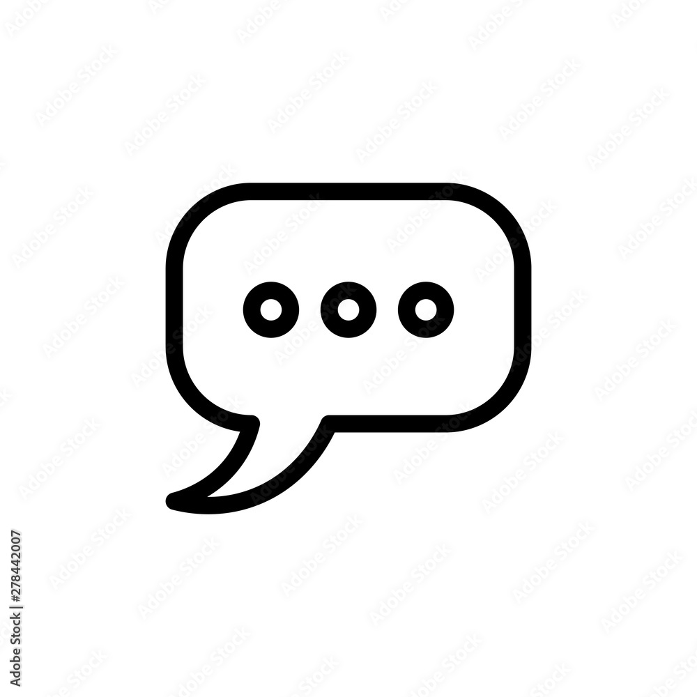 flat bubble chat line icon symbol sign, vector, logo template flat bubble chat line icon symbol sign, vector, logo template